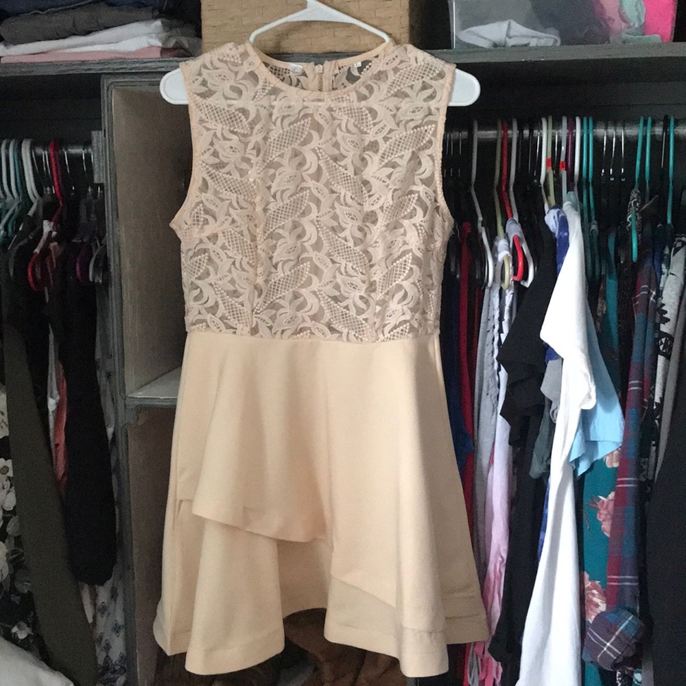Peach Homecoming dress